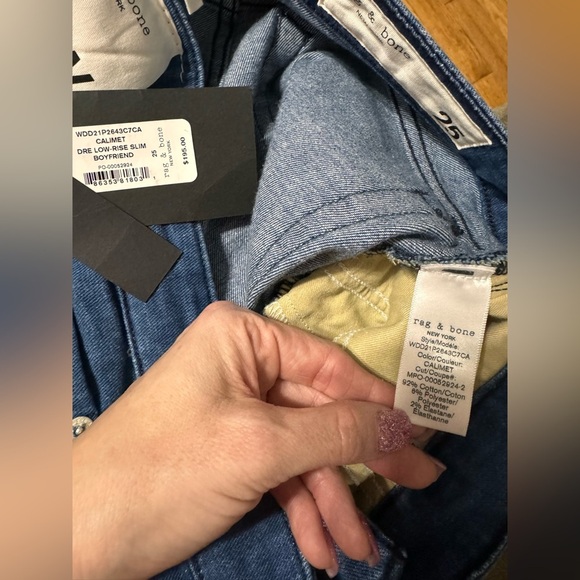 Rag & Bone CALIMET DRE LOW-RISE SLIM BOYFRIEND jeans - Picture 7 of 7